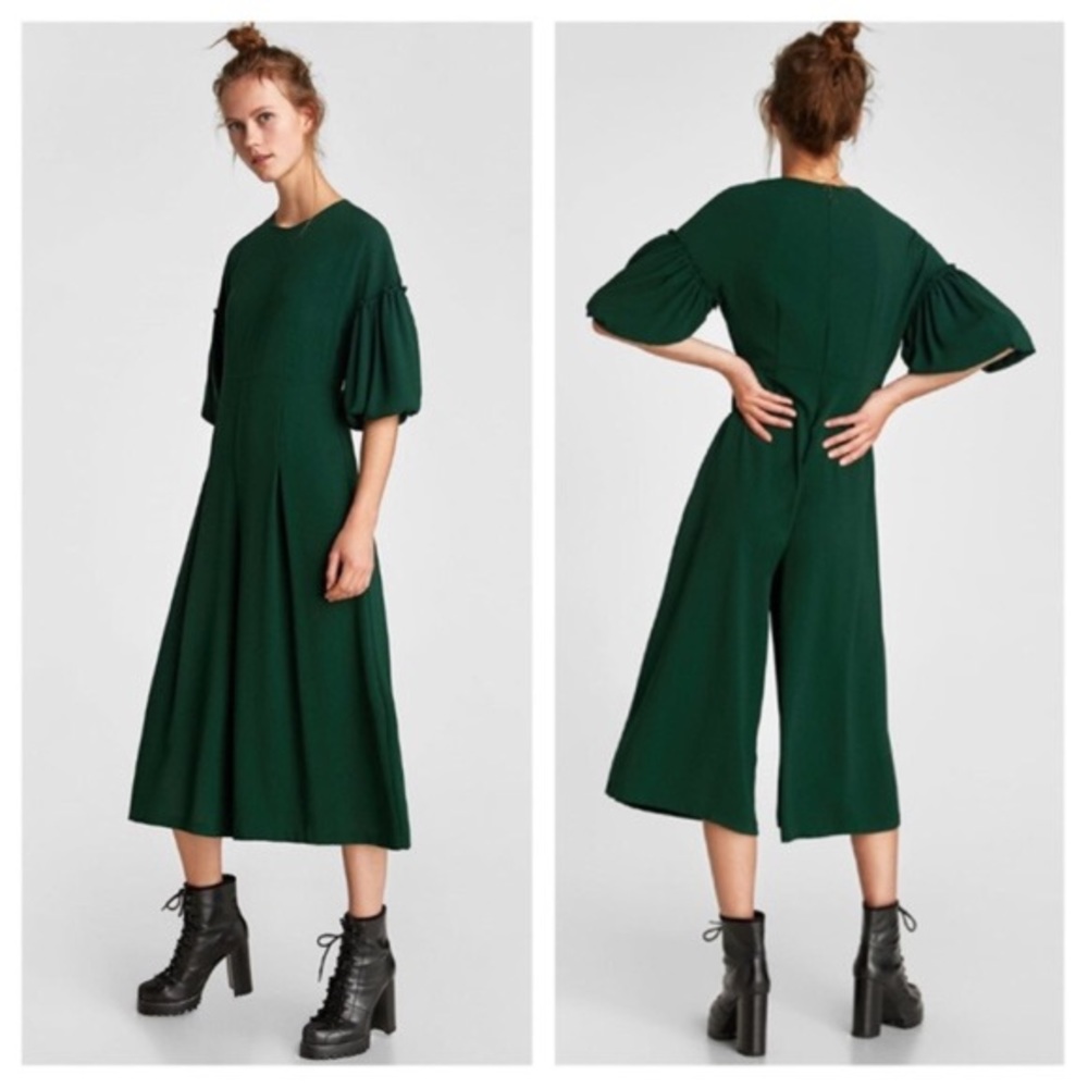 Beautiful emerald green Zara jumpsuit NWT
